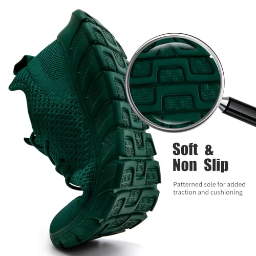 Image of Mens Running Shoes Slip On Tennis Walking Sneakers Workout Athletic Lightweight Casual Sport Shoes