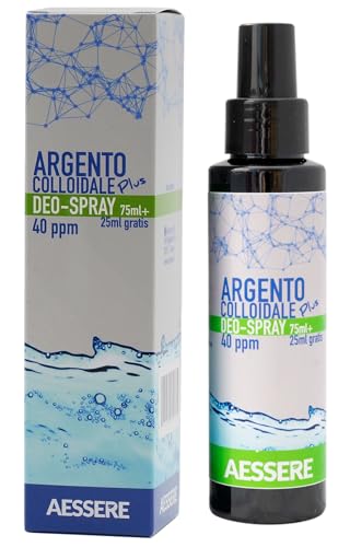 Deodorante Spray Argento Colloidale Plus - 40 Ppm, 75 Ml + 25 Ml