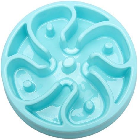 TopCute Pet Plastic Slow Down Eating Food Bowl Feeder For Dogs