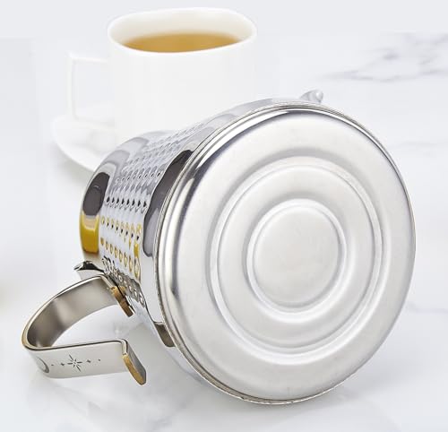 Miniatura 7 de Sanqiahome 1200ml,Tetera De Acero Inoxidable Con Infusor Extraíble,Tetera De Estufa,Plateado