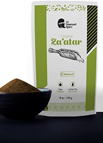 Edi Gourmet Spice Zaatar 170g - 6 oz | Combined 13 different ingredients. Traditional Middle Eastern Seasoning. Perfect pantry for bread and breakfast.