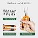 GROWNEER 3 Packs 6.5 Inch Pruning Shears Gardening Hand Pruning Snips Gardening Scissors with Straight Stainless Steel Precision Blades