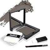 Seaboll Root Touch Up Hair Color Powder-0.42oz Instant Hairline Scalp Concealer Shadow Powder for Gray Hair Coverage, Hair Fillers for Thinning Hair Bald Spot Cover Up, Women & Men-Medium Brown