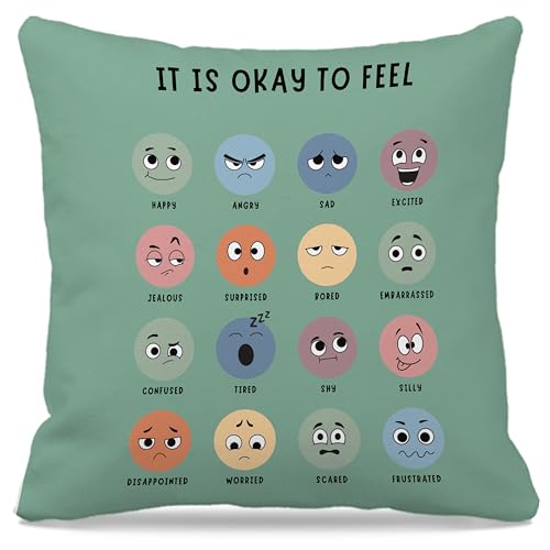 Nogrit Mental Health Pillowcase Decor for Counseling Office Must Haves Throw Pillow Cover