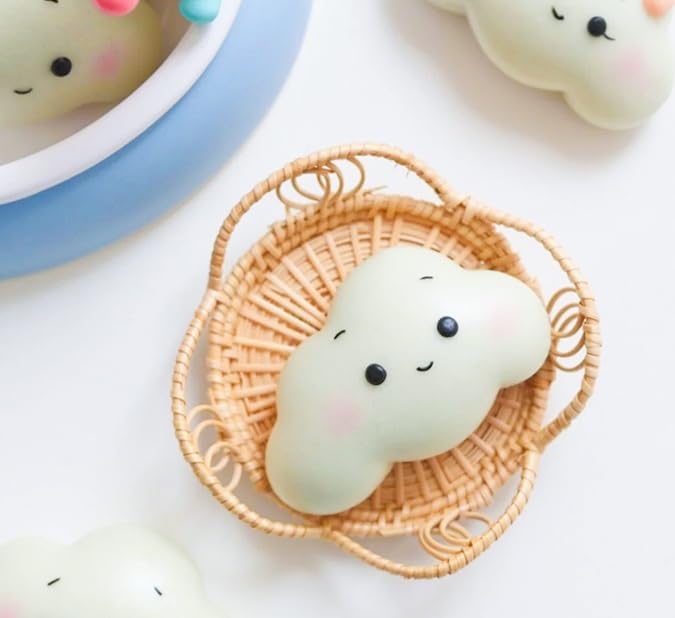 Miniatura 5 de Juego de cortadores de galletas de nube esponjosa para pasta de goma, dulces Sugarcraft, herramientas de decoración de fondant, 7 piezas