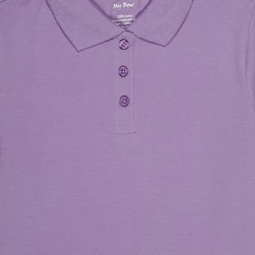 Image of Girls Cotton Polo Tshirts Short Sleeve