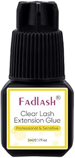 Lash Glue for Eyelash Extensions 5ml Clear Eyelash Glue 1S Drying Time 8 Weeks Retention Transparent Lash Extension Glue Extra Strong Eyelash Extension Glue Professional Use Only