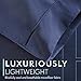 HC COLLECTION Bed Sheets Set King with 2 Pillowcases, Hotel Luxury Platinum 1800 Series Brushed Microfiber Sheet w/Deep Pocket, Ultra Soft Lightweight 4 Pcs Linen Bedding for Hot Sleepers, Navy