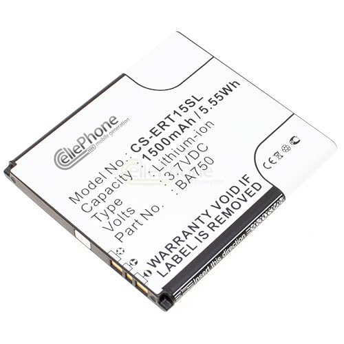 cellePhone Batterie Li-ION Compatible avec Sony Ericsson Xperia Arc/Arc S (Remplacement pour BA750)
