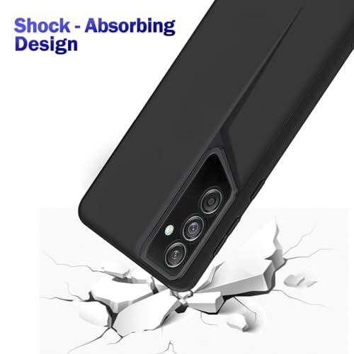 Image of Amazon Brand - Solimo Ultra-Thin Blade Runner Series Matte Finished Camera Protection Soft Back Cover for Samsung Galaxy M55 | M55s | F55 5G - Black