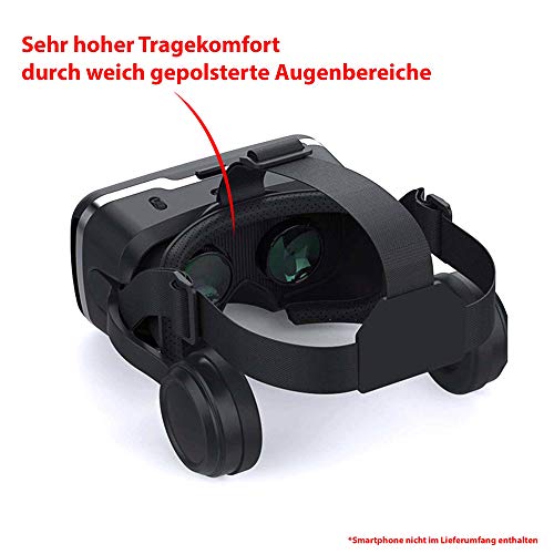 Himoto HSP VR 3D Virtual Reality Brille mit Kopfhörer Headset, Universal kompatibel mit Smartphones Größe 4 bis 6 Zoll, Augmented Reality-Brille mit Kopfhörer - Image 7