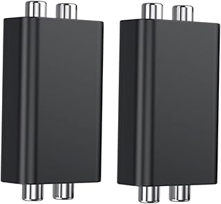 PartyKindom 2pcs Audio Isolator Stereo Amp Home Stereo Amplifier Stereos Ground Hum Eliminator Car Audio Noise