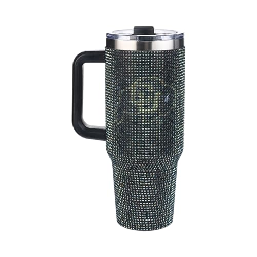 Image of The Memory Company Officially Licensed NCAA 40oz Rhinestone Game Day Tumbler, Stainless Steel Water Bottle with Lid & Straw, Vacuum Insulated, For Hot & Cold Drinks, University of Colorado, Boulder