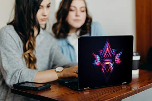 Image of Galaxsia Abstract Pyramids Vinyl Laptop Skin /Sticker /Cover /Decal Compatible for Any 14 Inches Laptop (Hp /Dell /Sony /Acer /Lenovo /Asus. Etc) Or Notebook.