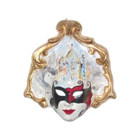 Cathedral Bridge Paper Mache Watercolor Venetian Decorative Wall Mask Cover