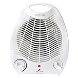 A2Z 2000W Portable Electric Fan Heater with Adjustable Thermostat 2 Heat Settings Cool Warm Hot Modes Overheat Protection Carry Handle and Power Indicator Light Home Office Room Heating