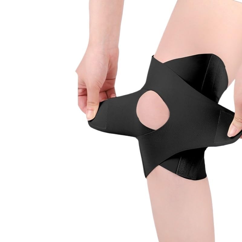Ultra-thin Breathable Synthetic fibers Knee Pads Spring Shock-absorbing for Men and Women