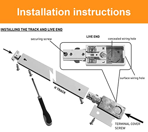 Vanoopee 8-Light Led Track Lighting Kit With 6.6Ft H Type Track Rails, Dimmable Track Light Heads Bright Ceiling Spotlight Fixture For Kitchen Accent Art, 3000K Warm White, No Flicker 10W 800Lm Black #TOP6