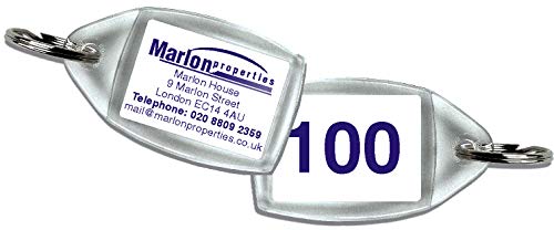 SEQUENTIALLY Numbered Keychains Custom Printed