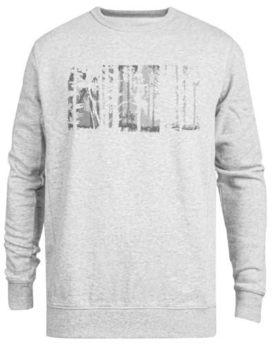 Pull Ras du Cou Unisexe Gris anti-pilling vêtement chaud pour l'automne