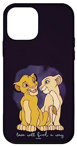 Coque iPhone 12 mini Disney antichoc Simba et Nala Mufasa