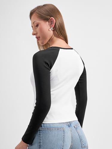 Image of Tokyo Talkies Women Pure Cotton Tops for Woman|Regular Fit Slim fit Crop Tops for Women Western|Top Tshirt for Women Stylish Western|Suitable for Casual and Workwear