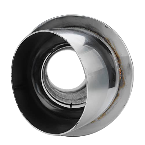 Silenciador de escape de 3 pulgadas con resonador de acero cromado 8