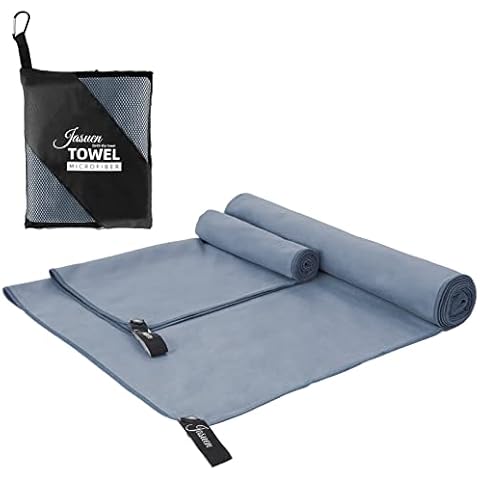 JASUEN Mikrofaser Handtuch Set- Schnelltrocknend Reisehandtuch Sporthandtuch Outdoor Handtuch Strandtuch Saunatuch XXL Cover