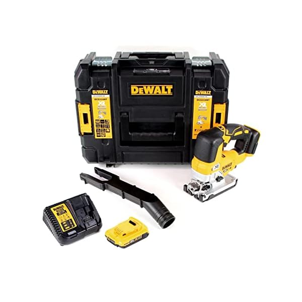 DeWalt DCS 334 D1 Akku Pendelhub Stichsäge 18V Brushless + 1x Akku 2,0Ah + Ladegerät + TSTAK