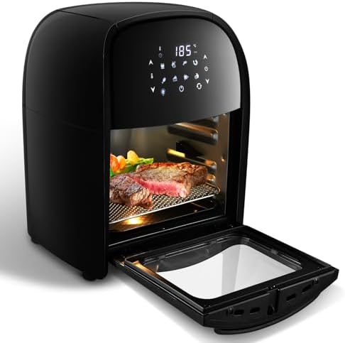Warmiehomy Air Fryer Oven With Rotisserie 12L Touchscreen Digital...