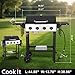 4-Burner Propane Gas Grill with Cast Iron Grate - 40000 BTU Output & Easy-Clean Grease Management for Perfect BBQs (4-Burner)
