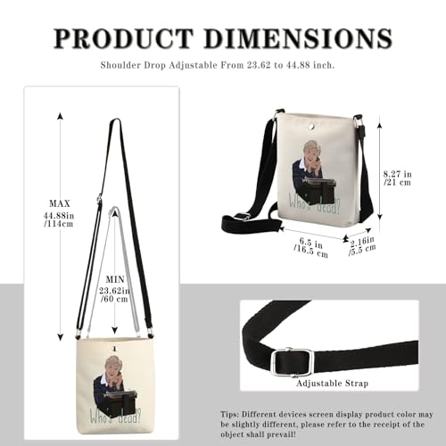 Murder TV Show Inspired Gift TV Murder Mystery Series Gift Jessica Fan Present Who’s Dead Tote Bag (Who’s Dead Tote)2