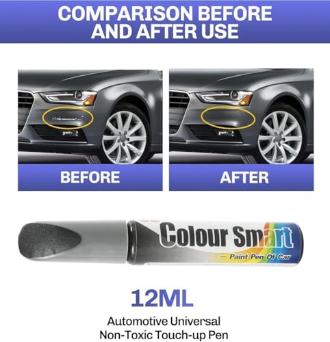Image of Car Scratch Remover Touch Up Paint Pen Automotive Car Paint Pen 2 In 1 Car Paint Scratch Repair for Deep Scratches Special-Purpose Car Paint (GERY)