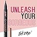 Skone Cosmetics Insanely Intense Tattooed Eyeliner Pen - Waterproof Liquid Eyeliner, Long Lasting, Sweat Proof, Smudge Proof Felt Tip Liquid Eyeliner - Pigmented Eye Liner Makeup, Hunter Green(0.07oz)