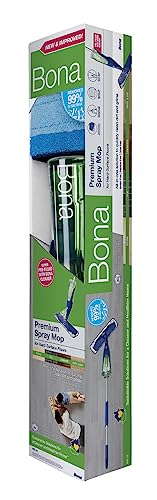 Image of Bona Premium Spray Mop Kit for Hardsurface (Includes 850ml (32 oz) Refill Cartridge & Microfiber Floor Cleaning pad) Marble, Stone, Tile, LVT & Laminate Floor Cleaner for Home Use | Kids & Pets Safe