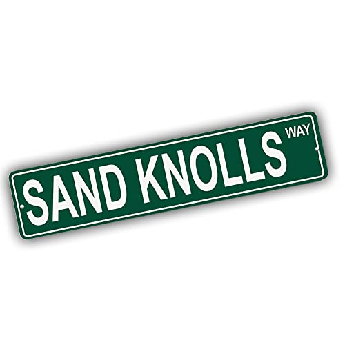 Brotherhood Aluminum Street Sign for Sand Knolls - Wyoming Man Cave Decor
