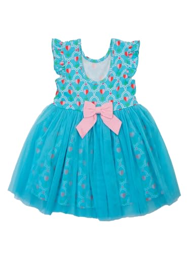 RuffleButts Baby/Toddler Girls Flutter Tulle Twirl Dress2