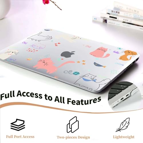 Étui rigide MacBook Pro 16 A2485 A2991 protection premium et couvre-clavier chat