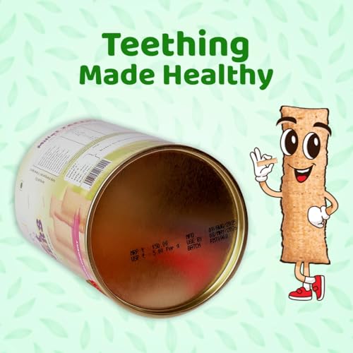Image of Kiddikind Millet Teethers for Babies 6+ Months | Healthy Baby Teething Snacks | No Maida, No Sugar, Preservative Free | Easy to Digest Finger Food | Rich in Dietry Fibre | Baked Not Fried