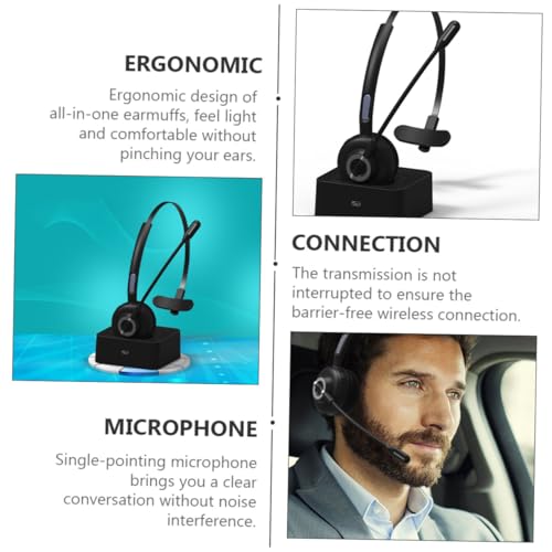 Auriculares inalámbricos de material ABS y PU POPETPOP con audio estéreo negro 5