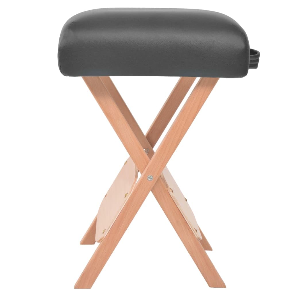 Table de Massage Pliable et Tabouret 10 cm d'épaisseur Noir,Santé & beauté,Hygiène personnelle,Massage & Relaxation,Tables de Massage,24.95 kg-110157