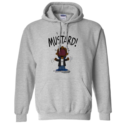TeesAndTankYou Mustard Kendrick Hoodie Sweatshirt Unisex Large Grey