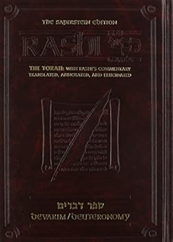 Hardcover Sapirstein Edition Rashi: The Torah with Rashi's Commentary Translated, Annotated and Elucidated, Vol. 5 [Student Size], Deuteronomy [Devarim] Book