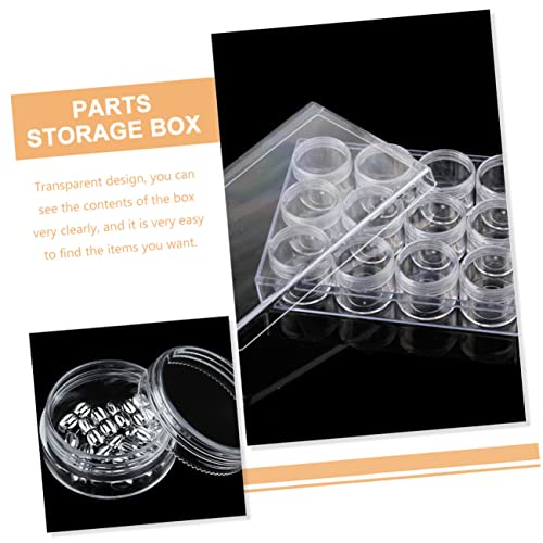 Boîte de rangement pour perles à compartiments étui portable transparent lot de 2
