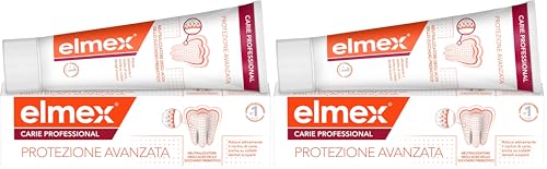 Dentifricio elmex® Carie Professional Protezione Avanzata 75ml | Protegge i Denti dagli Acidi dello Zucchero | Alta Protezione contro la Carie** | Denti più forti | Aiuta a Mantenere Sano il pH