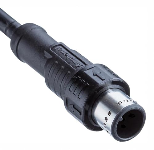 Amphenol - M12A-17BMMM-PL8B10 - Sensor Cable, M12 Plug, Free End, 17 Positions, 10 m, 32.8 ft, MPRONTO-12 Series