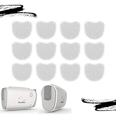 ResMed AirMini Filter - Replacement CPAP Air Filters - Premium CPAP Supplies - Blocks Dust & Particles - 12 Pack