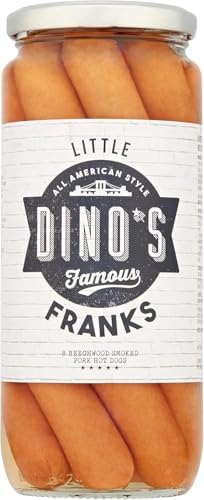 Dino's Famous All American Style Little Franks, 8 Hot Dogs, 550 g Jar