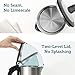 Cosori Electric Kettle, No Plastic Inner Lid, Filter & Spout, Stainless Steel Tea Kettle, Automatic Shut Off & Boil-Dry Protection, Durable Tea Kettle Boiler & Heater, 1.5L/1500W, Silver