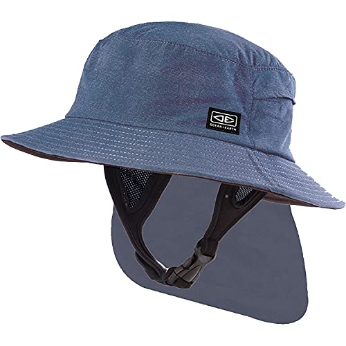 Ocean & Earth Men's Indo Stiff Peak Blue Marble Bucket Surf Hat - Small/22.83